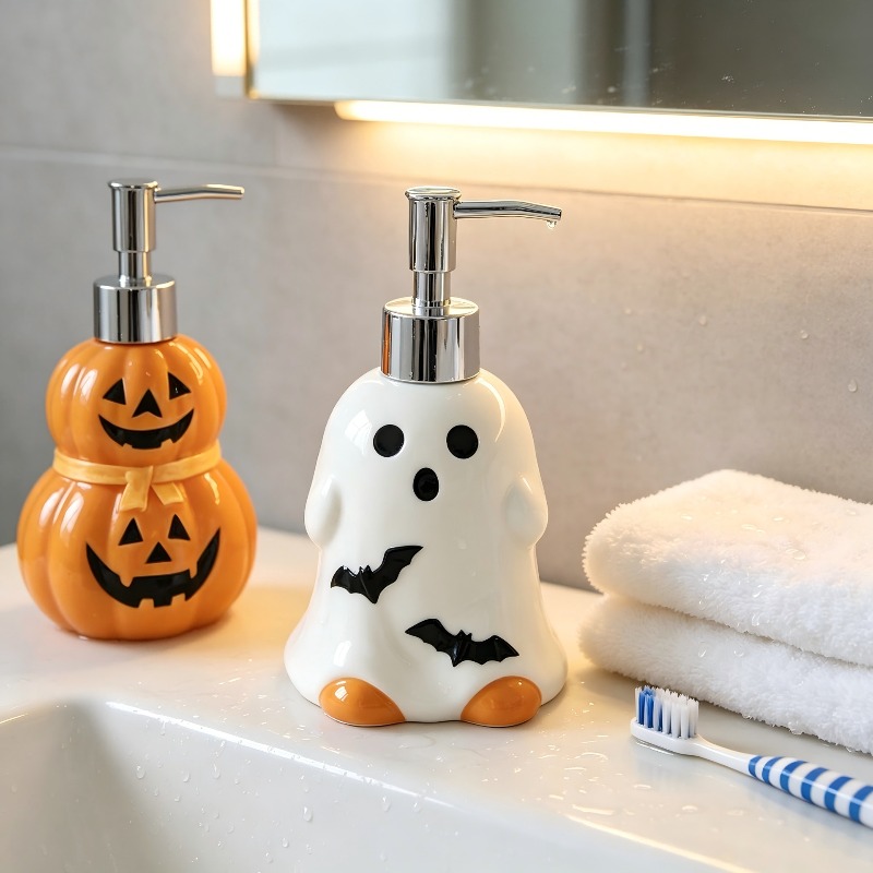 280ML Halloween Ghost Pumpkin  - Home Bathroom Soap Dispenser 评论和价格