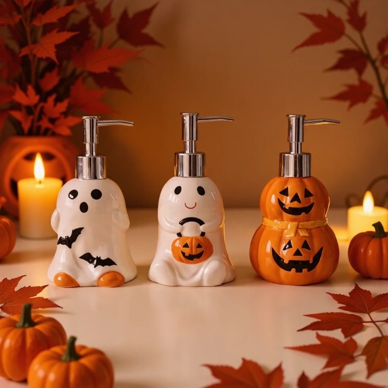 280ML Halloween Ghost Pumpkin  - Home Bathroom Soap Dispenser 评论和价格