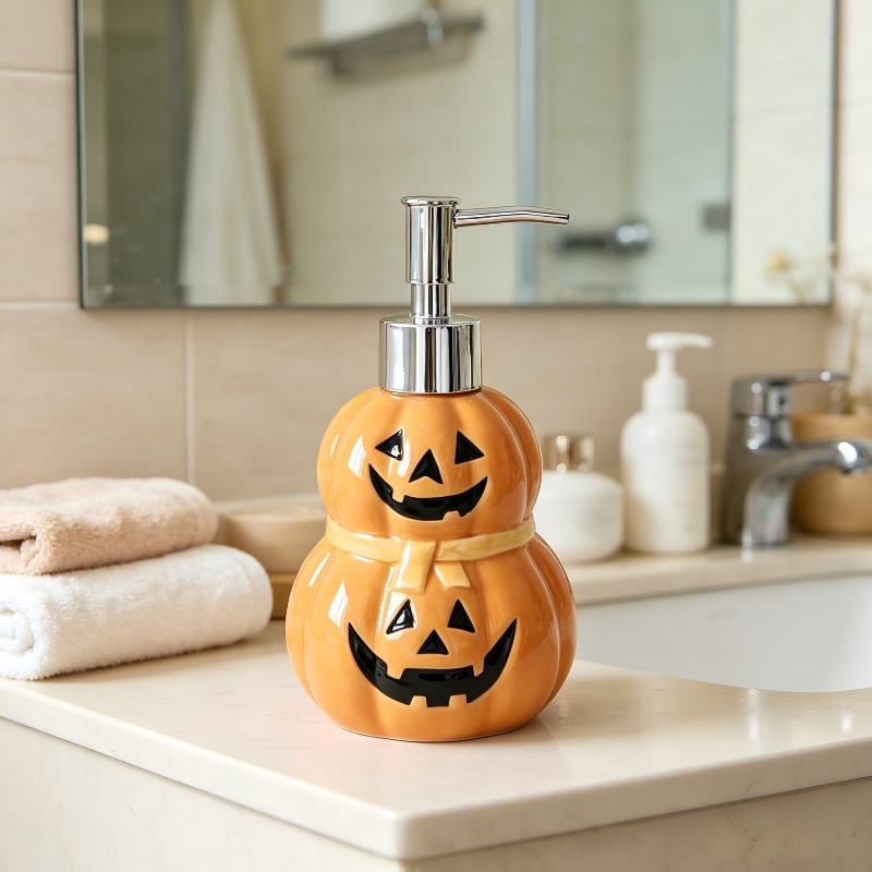 280ML Halloween Ghost Pumpkin  - Home Bathroom Soap Dispenser 评论和价格