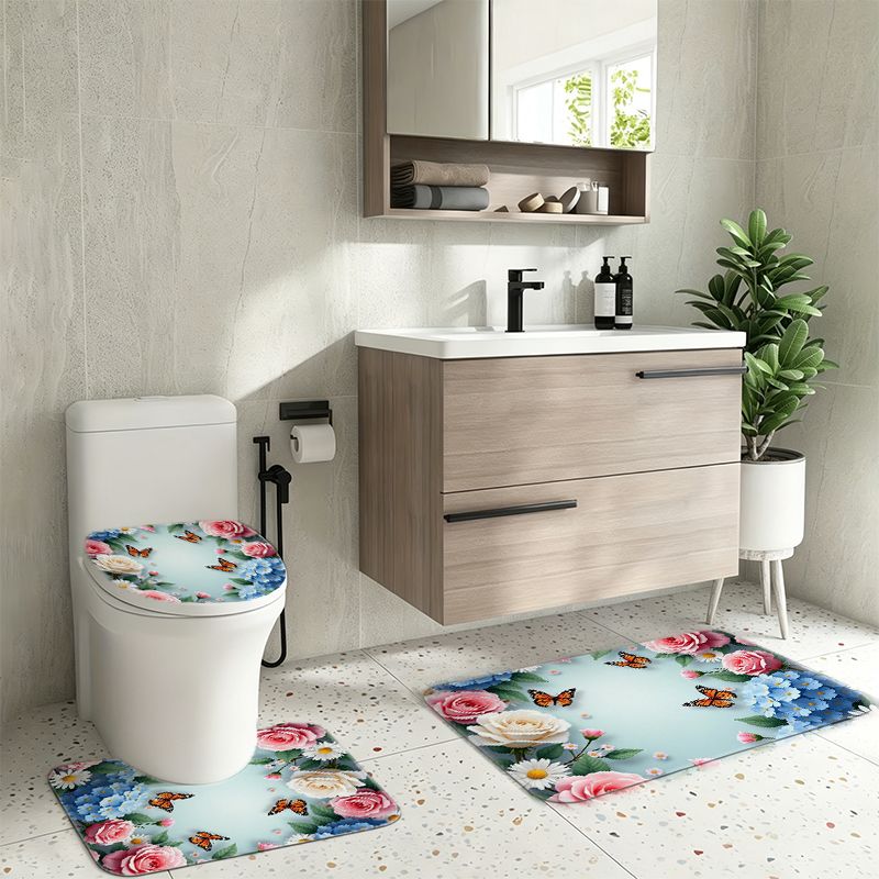 Rose Hydrangea Butterfly Borde - Home Bathroom Remodel 评论和价格