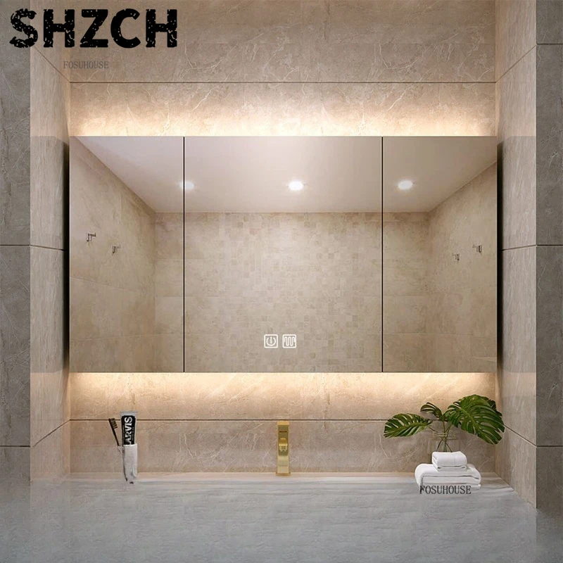 Modern Thickened Bathroom Mirr - Home Bathroom Cabinets 评论和价格