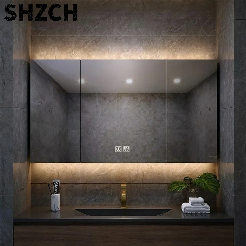 Modern Thickened Bathroom Mirr - Home Bathroom Cabinets 评论和价格