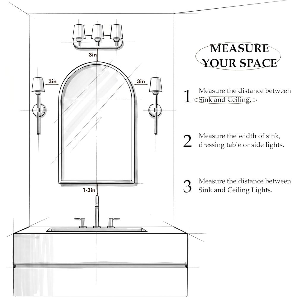 Luxurious Arched Gold Bathroom - Home Bathroom Cabinets 评论和价格