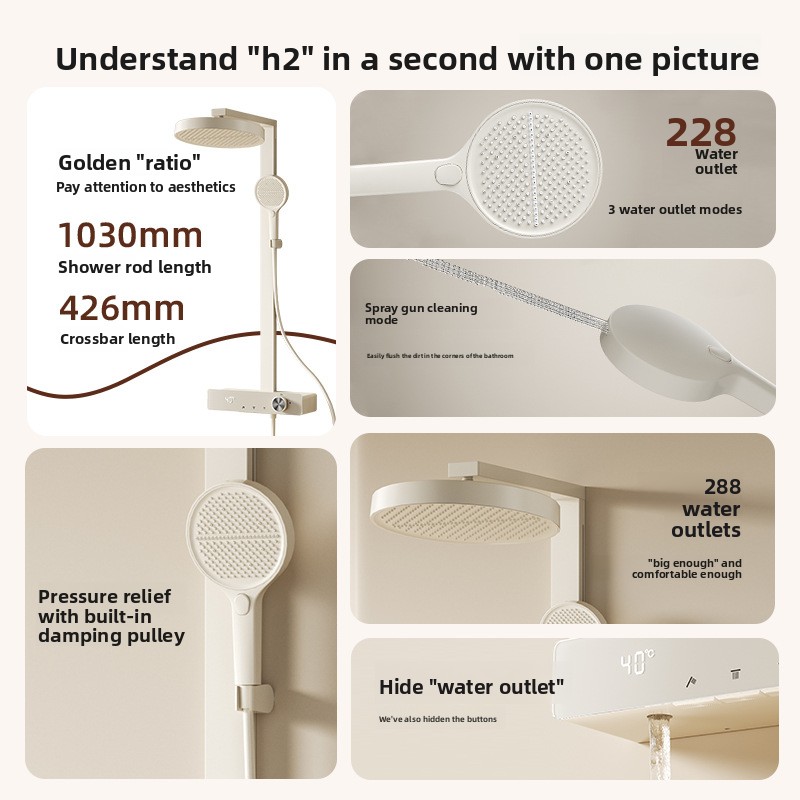 Smart Digital Display Dechlori - Home Bathroom Shower 评论和价格
