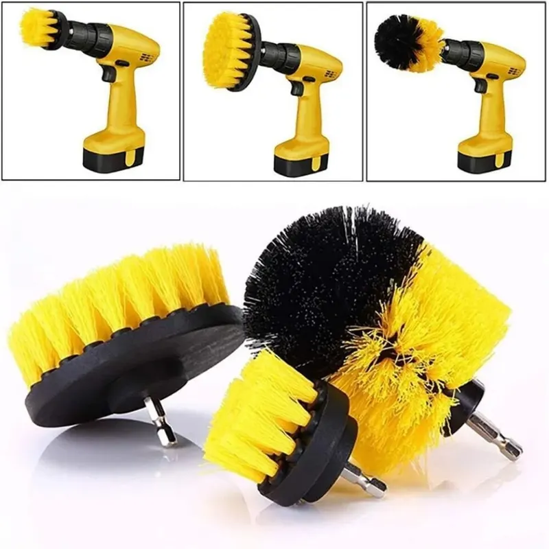 3 pcs/set drill brush set powe - Home Bathroom Cleaning Kit 评论和价格