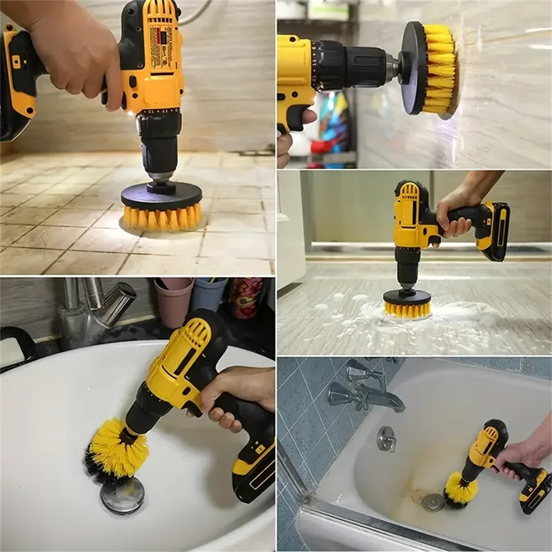 3 pcs/set drill brush set powe - Home Bathroom Cleaning Kit 评论和价格