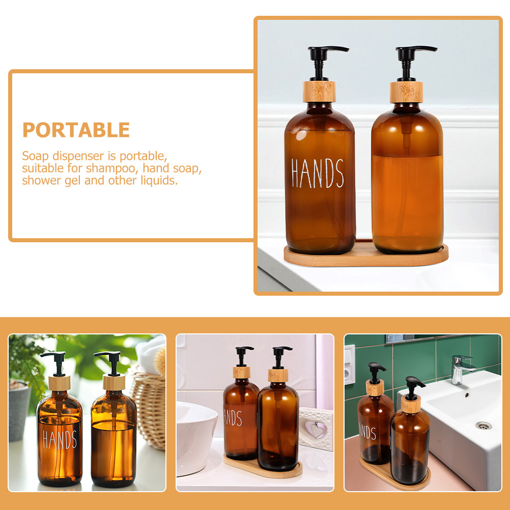 500Ml Refillable Glass Soap Di - Home Bathroom Soap Dispenser 评论和价格
