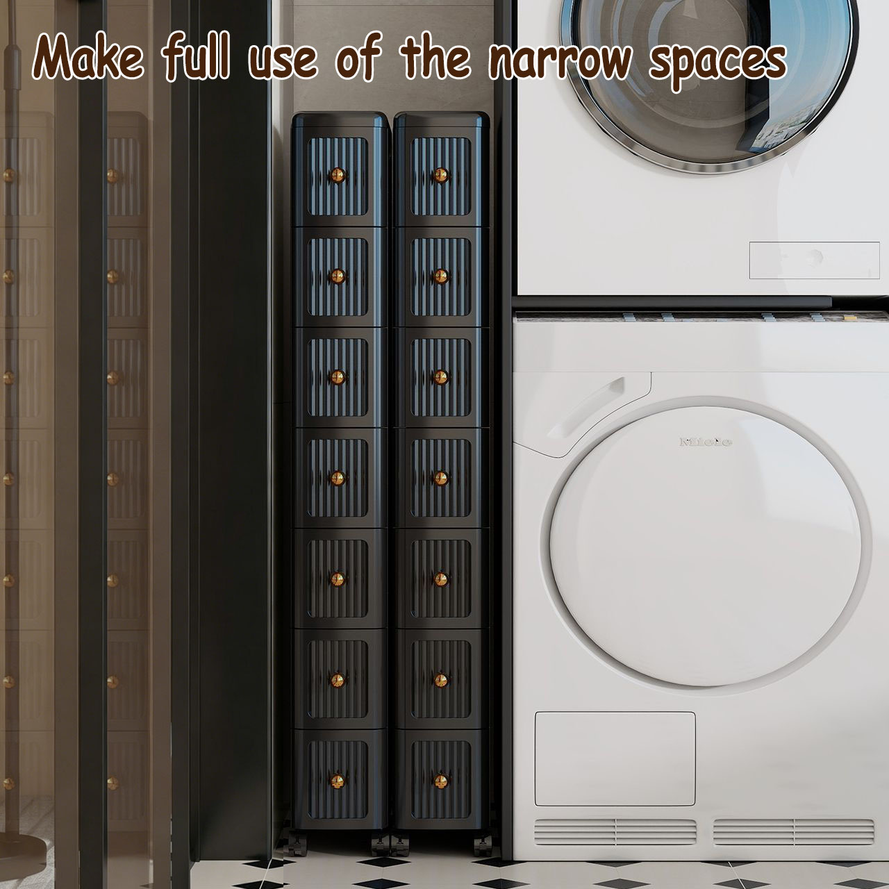 15CM Narrow Gap Drawer Storage - Home Bathroom Cabinets 评论和价格