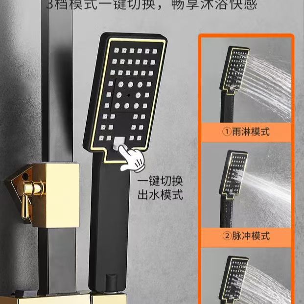 Black Gold Stainless Steel Sho - Home Bathroom Equipment 评论和价格