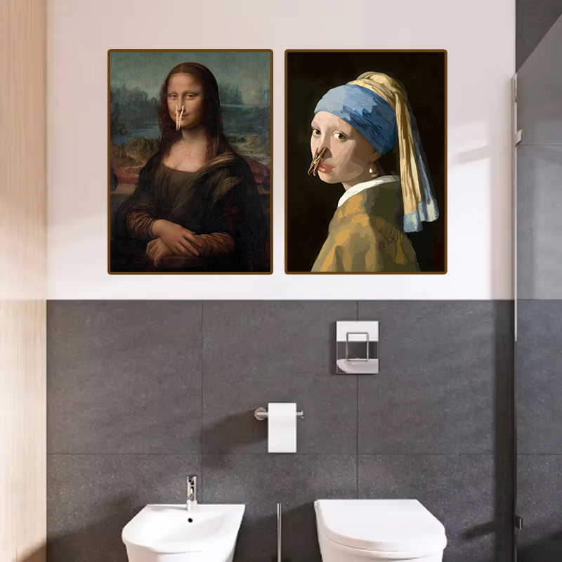 1pc Funny Abstract Bathroom To - Home Bathroom Toilet 评论和价格