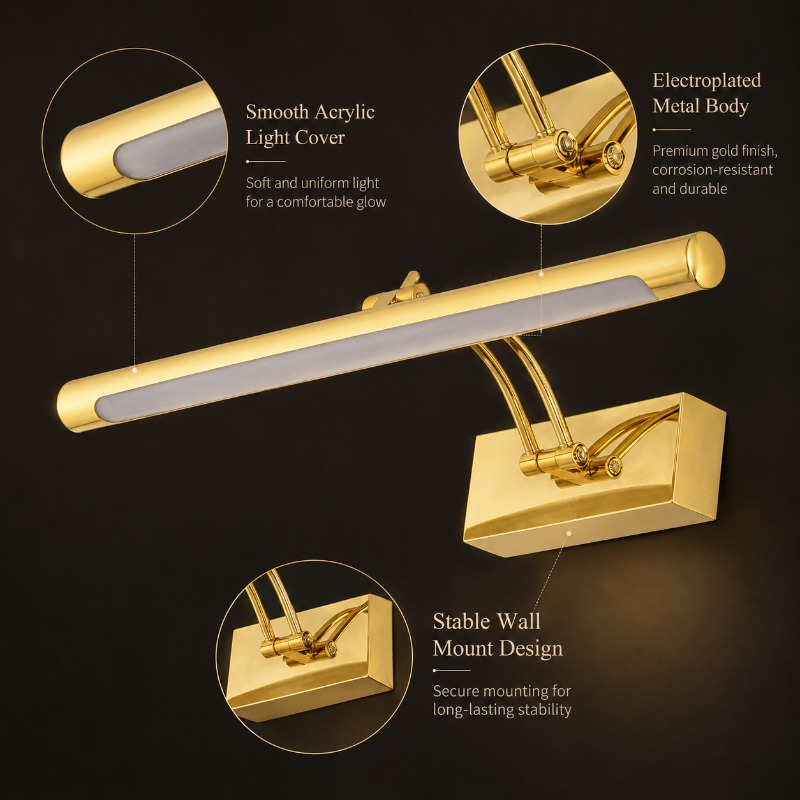 40cm 55cm 70cm Vintage LED Van - Home Bathroom Cabinets 评论和价格