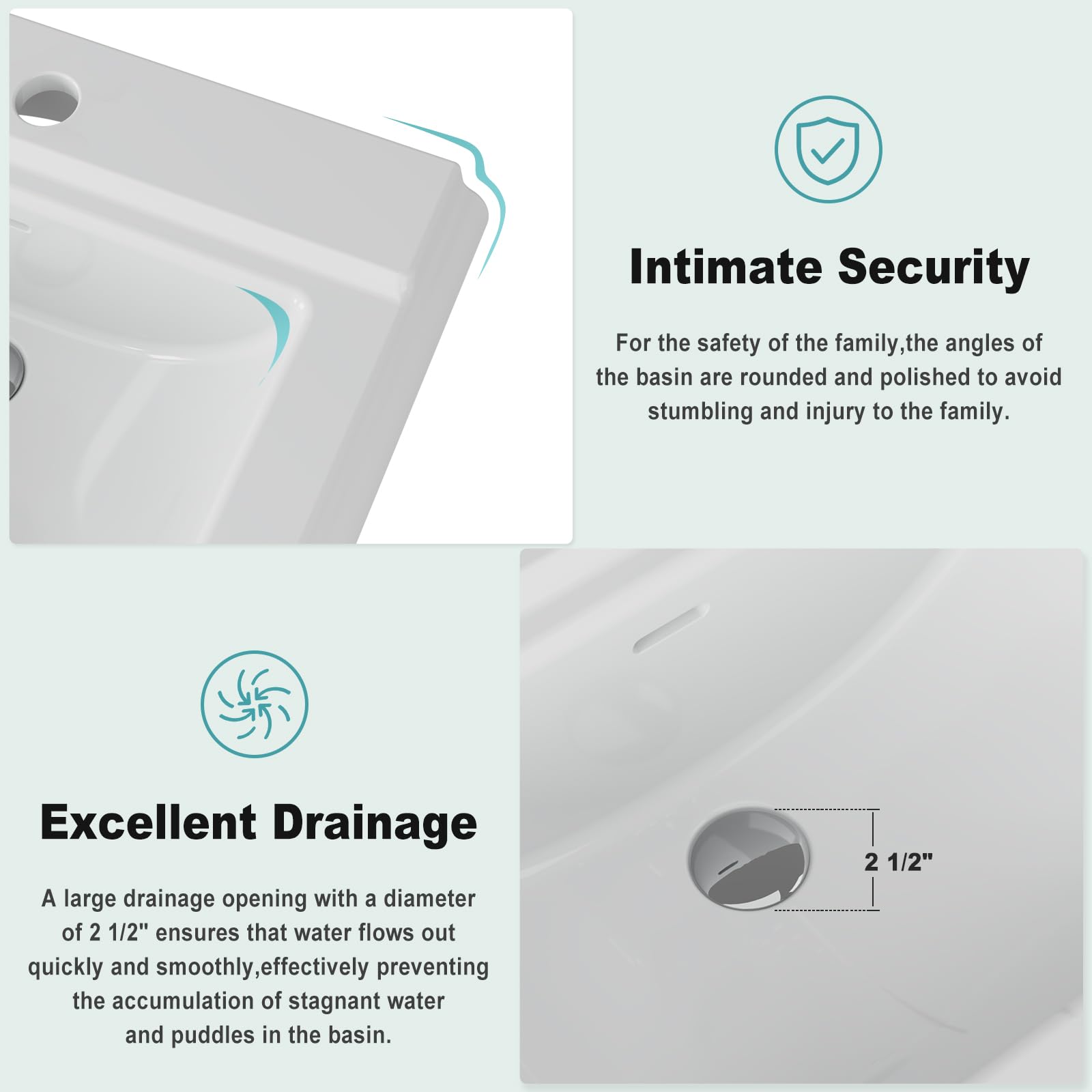 Pedestal Sink Square Ceramic B - Home Bathroom Remodel 评论和价格