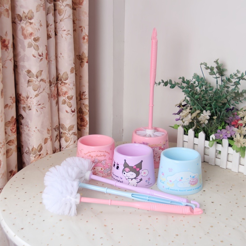 Hello Kitty Long-Handled Soft- - Home Bathroom Cleaning Kit 评论和价格
