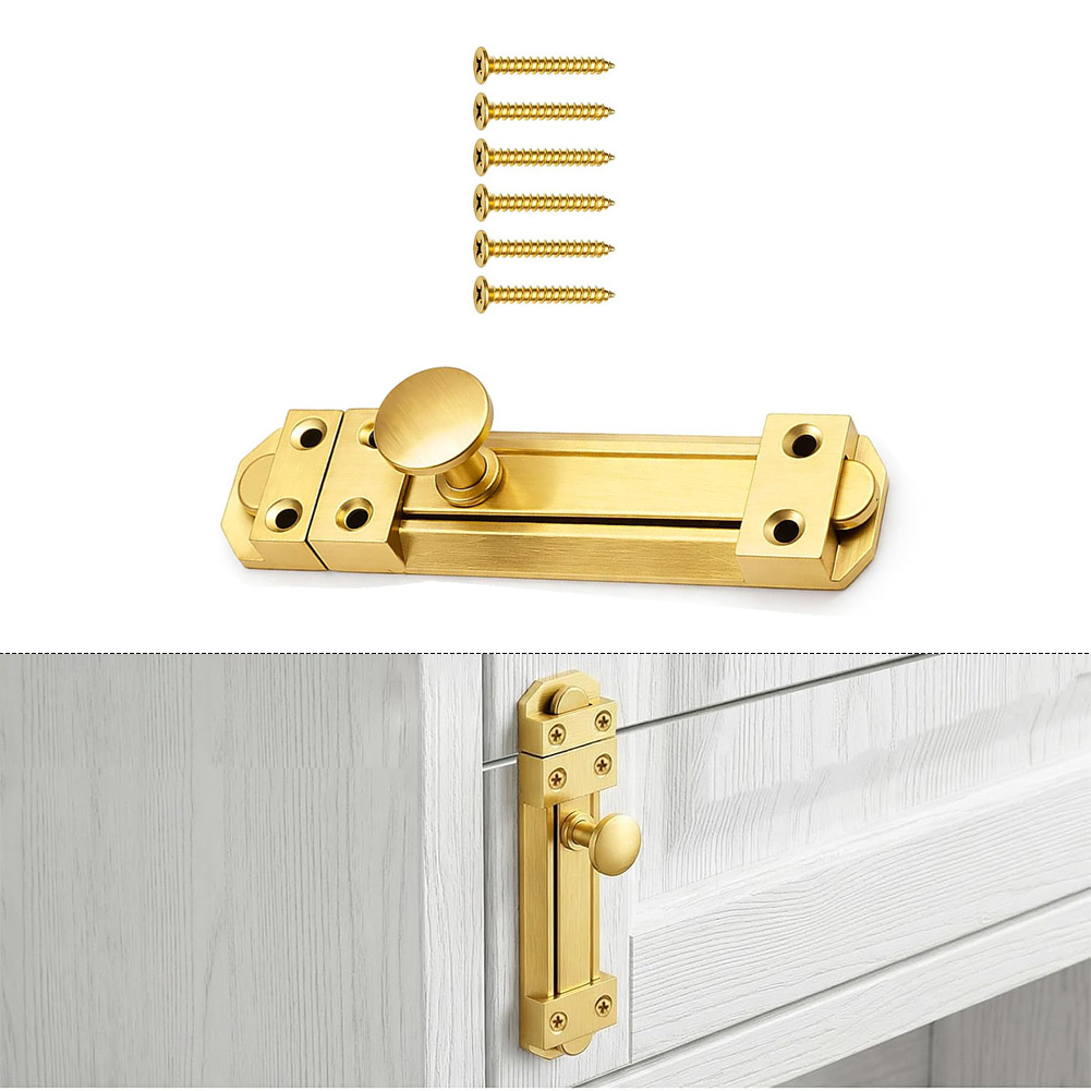 5 Inch Solid Brass Sliding Doo - Home Bathroom Cabinets 评论和价格