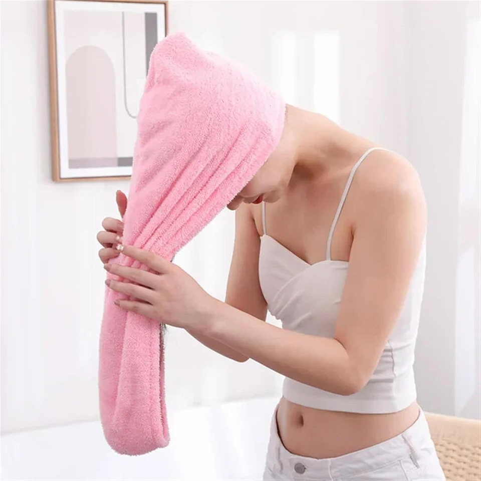 1PC Coral Fleece Hair Towel Wr - Home Bathroom Equipment 评论和价格
