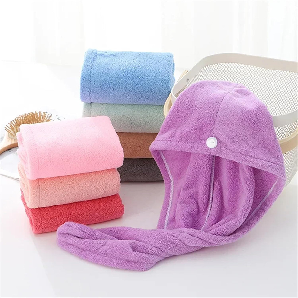 1PC Coral Fleece Hair Towel Wr - Home Bathroom Equipment 评论和价格