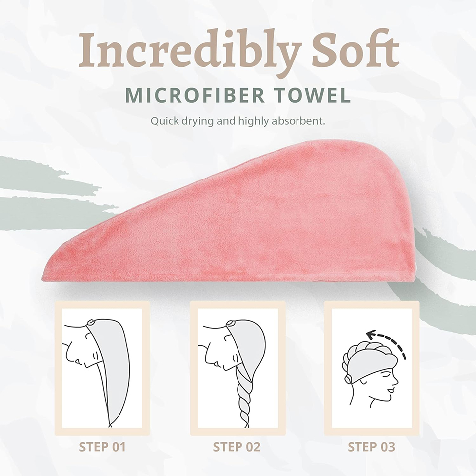1PC Coral Fleece Hair Towel Wr - Home Bathroom Equipment 评论和价格