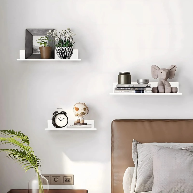 Metal Floating Shelves Wall Mo - Tiny Home Bathroom Kitchen 评论和价格