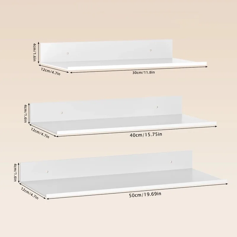 Metal Floating Shelves Wall Mo - Tiny Home Bathroom Kitchen 评论和价格