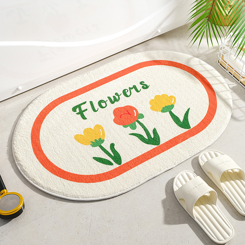 Small Fresh Floor Mats Soft Fl - Japan Bathroom.Home 评论和价格