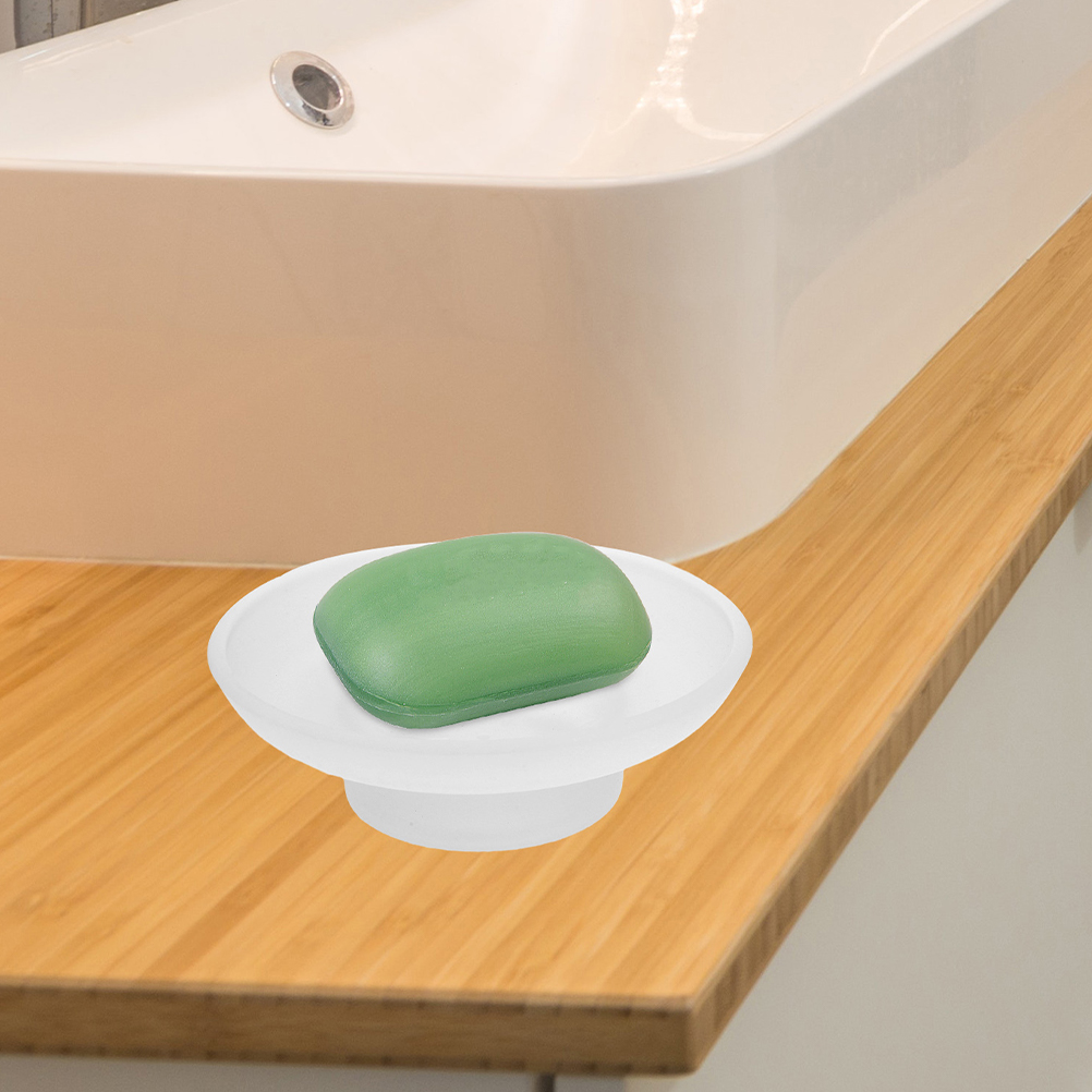 Frosted Glass Soap Dish Round  - Glass Soap Dish 评论和价格