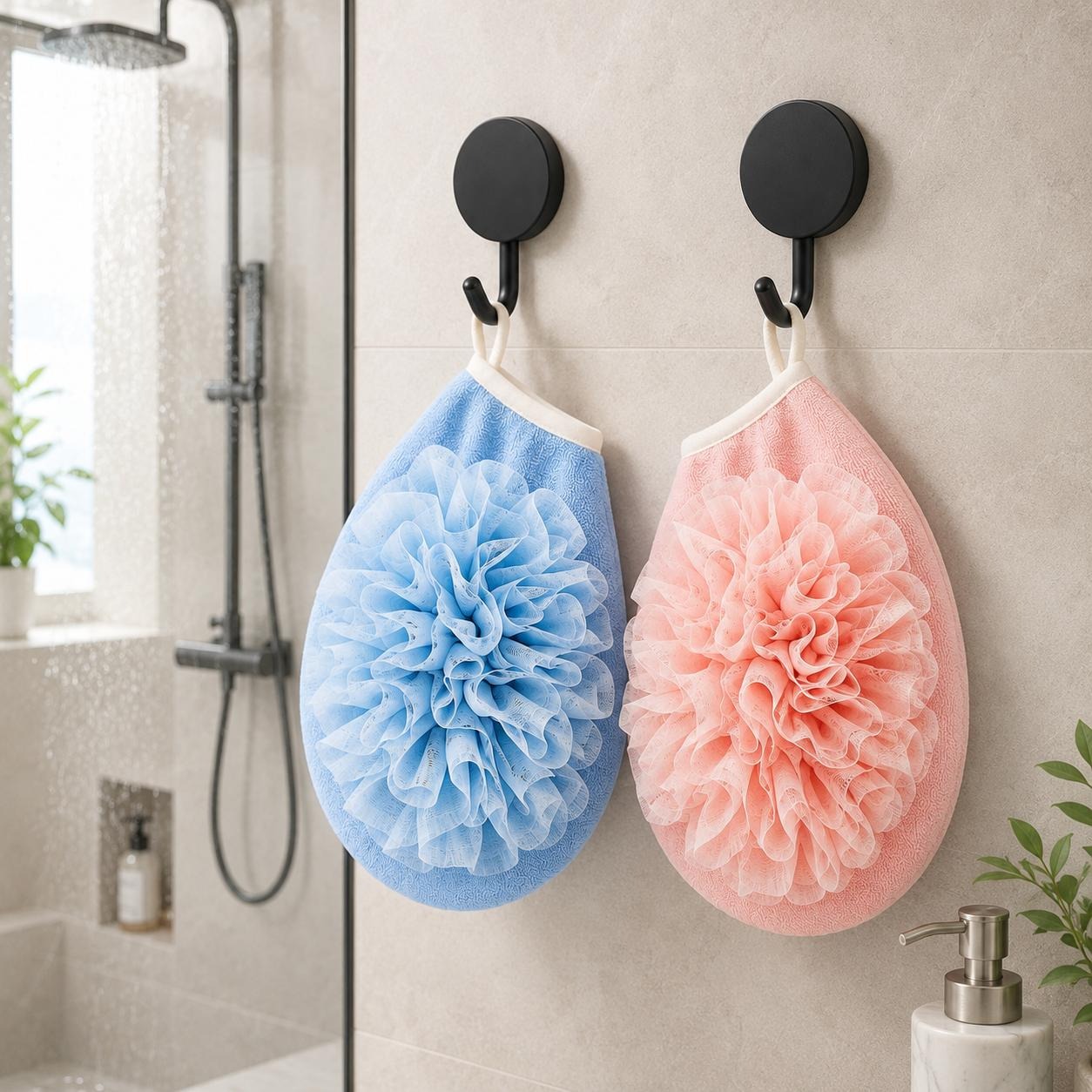 2 Pairs of Bath Gloves + 2 Hoo - Home Bathroom Cleaning Kit 评论和价格