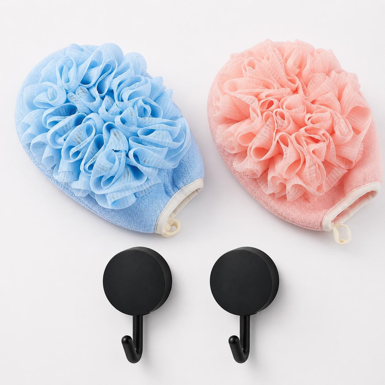 2 Pairs of Bath Gloves + 2 Hoo - Home Bathroom Cleaning Kit 评论和价格