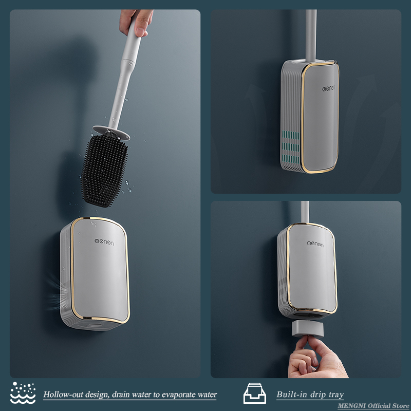 MENGNI-Luxury Toilet Brush Bat - Home Bathroom Cleaning Kit 评论和价格