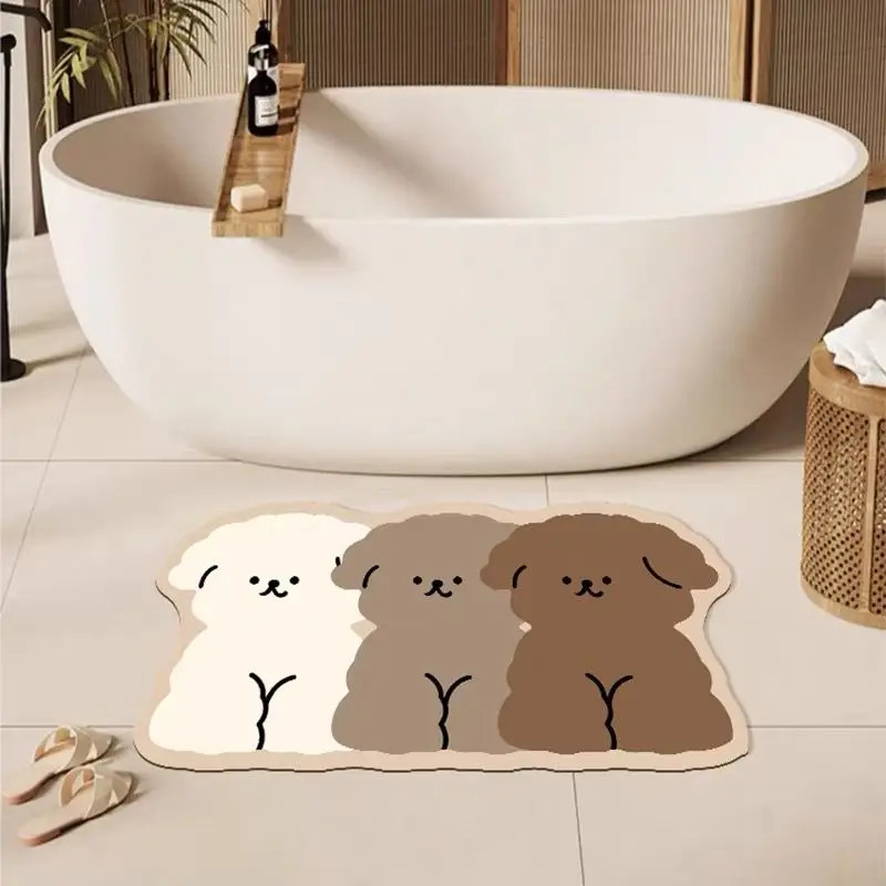 VIKAMA cute dog shaped bathroo - Zara Home Bathroom Mat 评论和价格