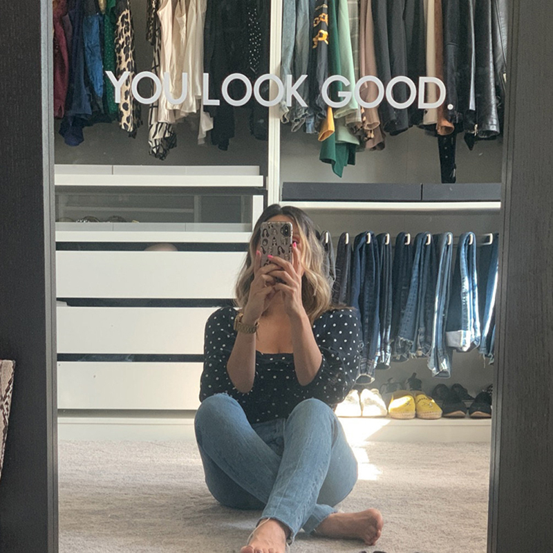 You Look Good Mirror Wall Stic - Home Goods Bathroom Mirrors 评论和价格