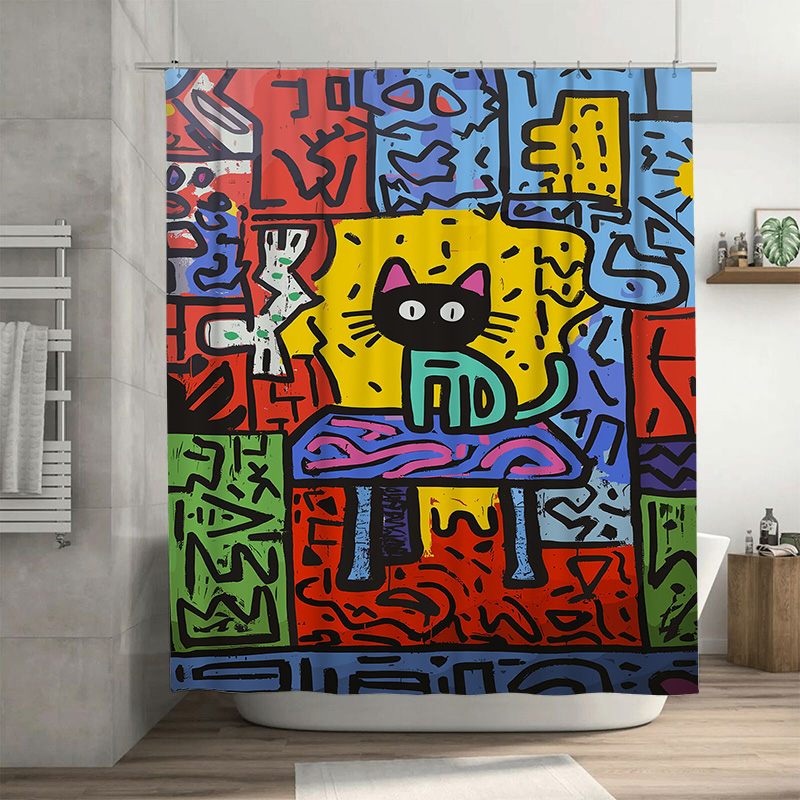 Brightly Colored Graffiti Show - Home Bathroom Remodel 评论和价格