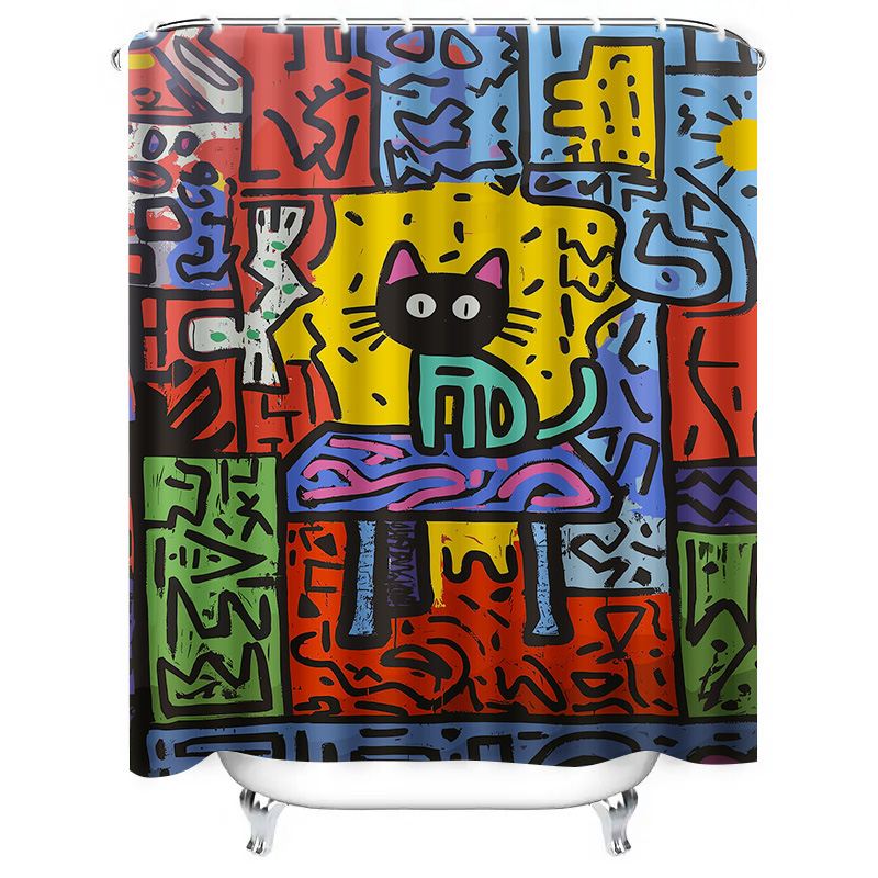 Brightly Colored Graffiti Show - Home Bathroom Remodel 评论和价格