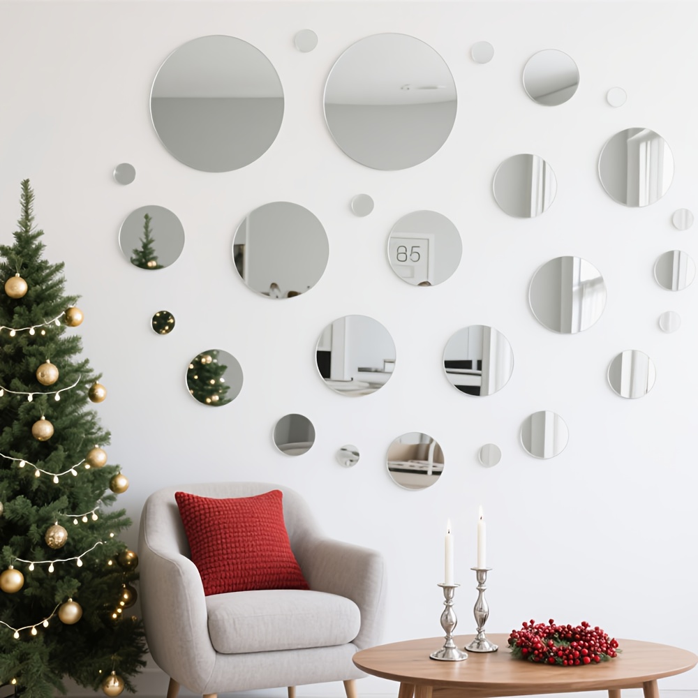 20CM Circular Acrylic Mirror W - Home Goods Bathroom Mirrors 评论和价格
