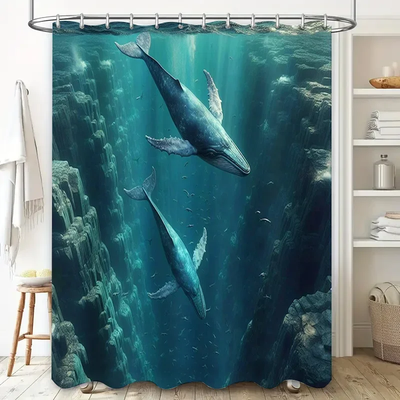 3D Printed Whale Shower Curtai - Home Bathroom Remodel 评论和价格