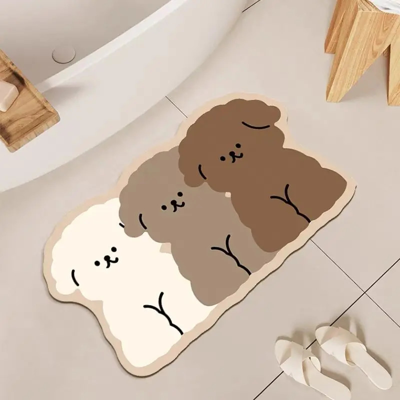 1PC Cute Dog Shaped Bathroom F - Zara Home Bathroom Mat 评论和价格