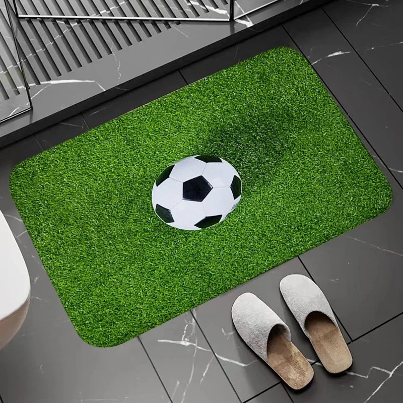 Soccer Field Pattern Door Mat  - Zara Home Bathroom Mat 评论和价格