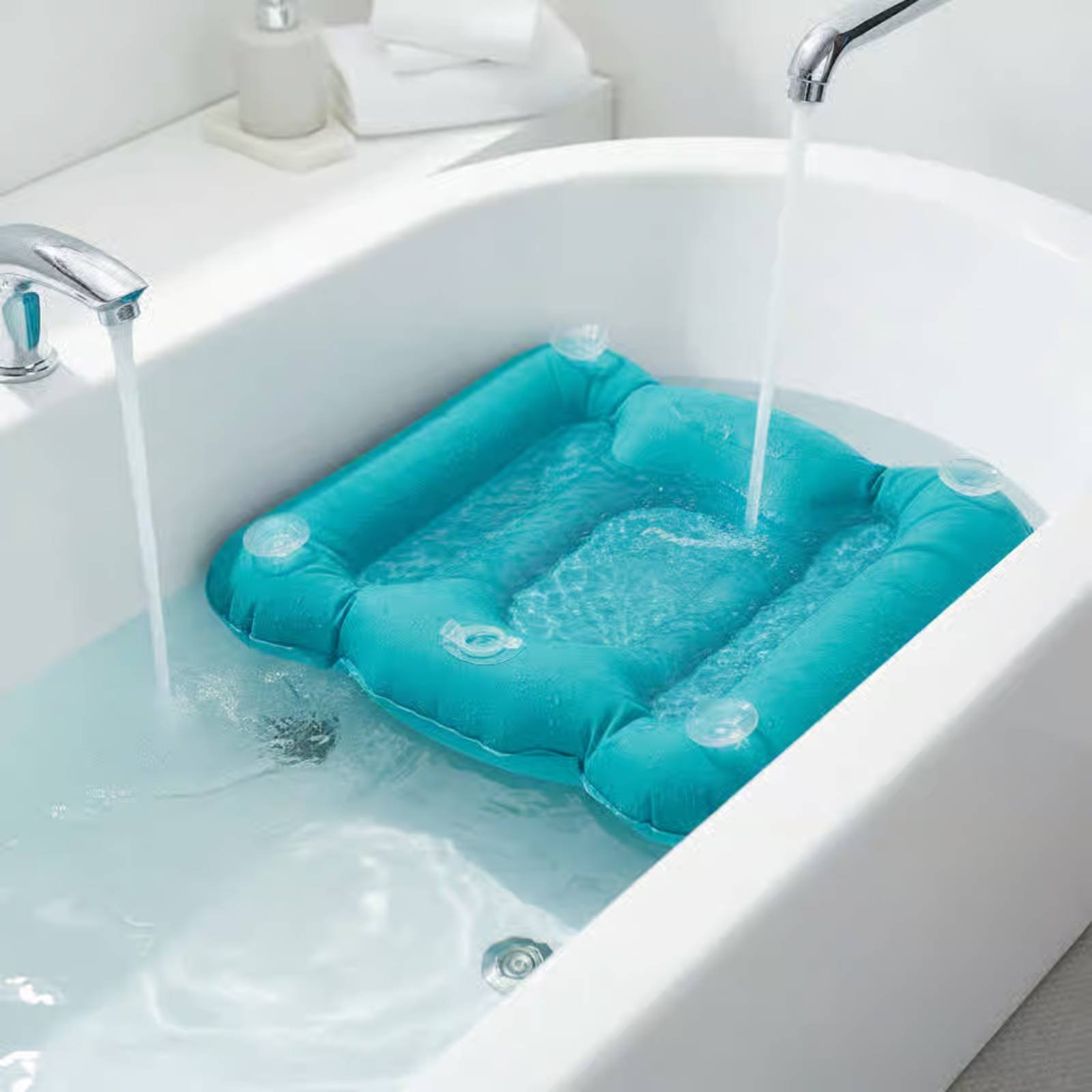 Bathtub Booster Pad Shimmery F - Bathtub Pillow Inflatable 评论和价格