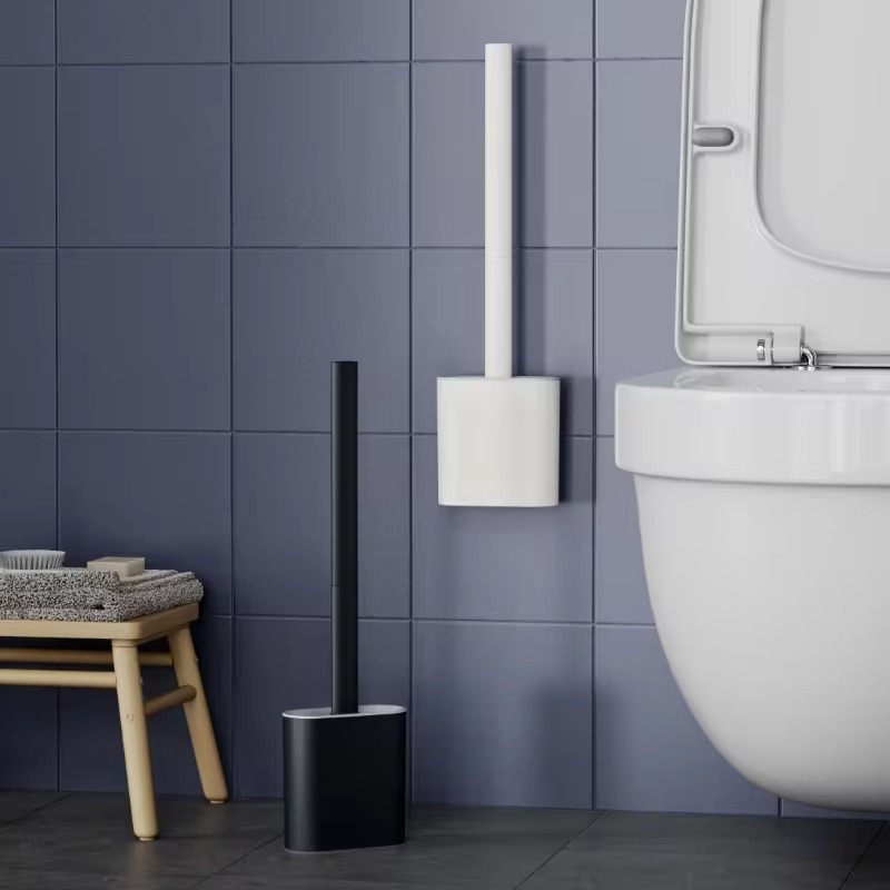 1PC Black Wall Mounted Toilet  - Home Bathroom Cleaning Kit 评论和价格