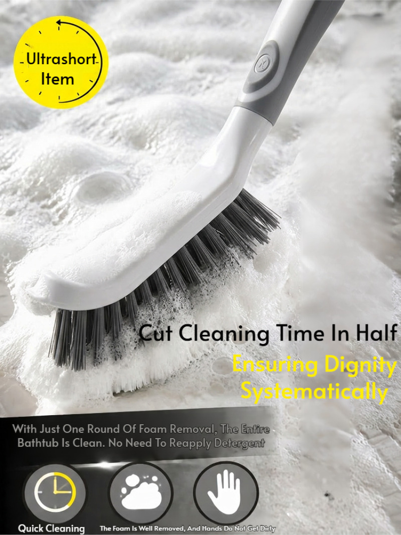 Scrub Brush Set with Hard Bris - Home Bathroom Cleaning Kit 评论和价格