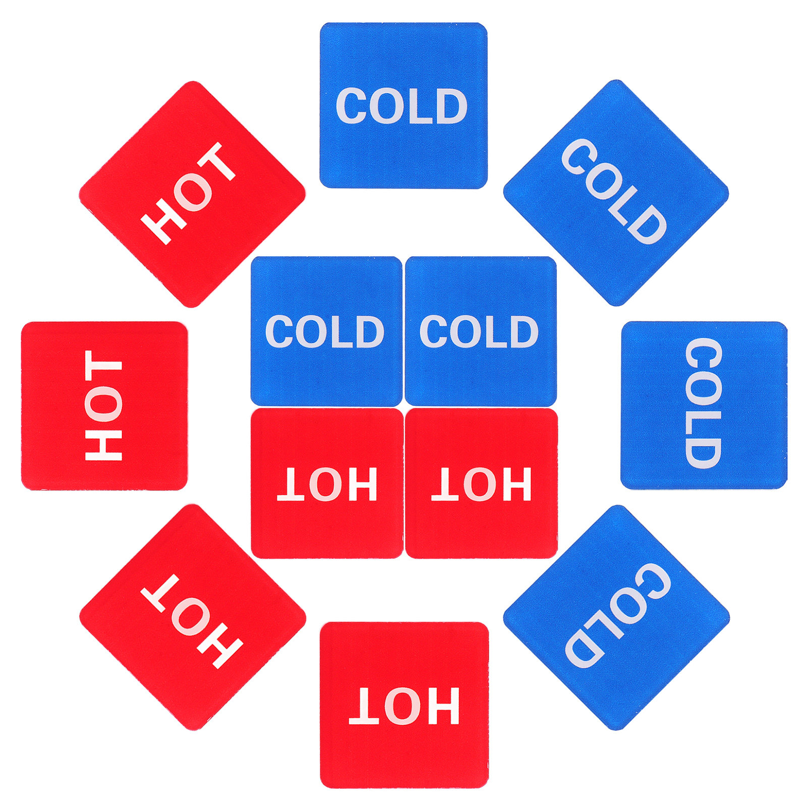 20Pcs Hot Cold Water Identific - Home Bathroom Toilet 评论和价格